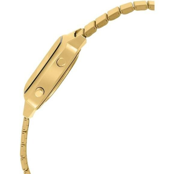 Unisex digital watch black gold waterproof stopwatch alarm stainless steel - Picture 3 of 7